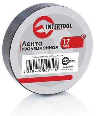 Лента изоляционная Intertool - 25 м черная 10 шт. 000011578 фото