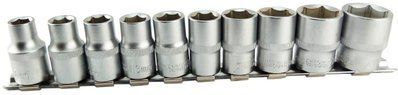 Набір шестигранних головок 1/2" Сила - 10 шт. (10-24 мм) 000049472 фото