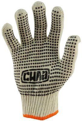 Перчатки Сила - х/б с точкой 50 г 10" 12 шт. 000049634 фото