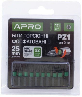 Біта Apro - PZ1 x 25 мм ударна (10 шт.) 000069054 фото