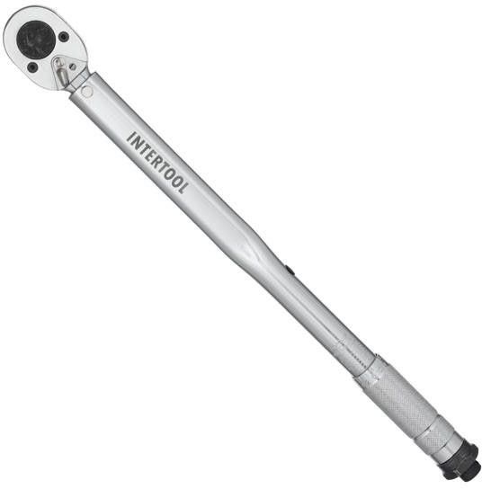 Ключ динамометрический Intertool - 1/2" x 28-210 Н/м, с переходником 3/8" 000043690 фото