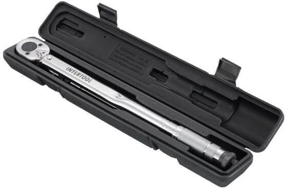 Ключ динамометрический Intertool - 1/2" x 28-210 Н/м, с переходником 3/8" 000043690 фото