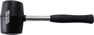 Киянка Mastertool - 900 г х 80 мм чорна гума, ручка метал 000004747 фото