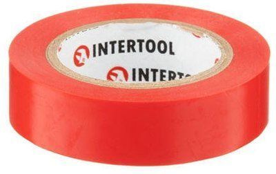 Лента изоляционная Intertool - 15 м x 17 x 0,15 мм красная 10 шт. 000072943 фото