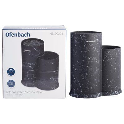 Подставка для ножей и кухонных принадлежностей Ofenbach двойная 22,5см KM-100208 100208 фото