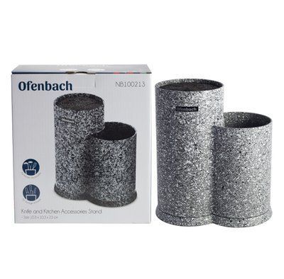 Подставка для ножей и кухонных принадлежностей Ofenbach двойная 23см KM-100213 100213 фото