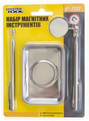 Набор магнитных инструментов Mastertool - тарелка x зеркало x захват (3 шт.) 000069211 фото