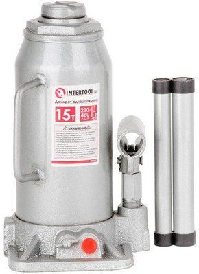 Домкрат гидравлический Intertool - 15 т х 460 мм одноштоковый 000016023 фото