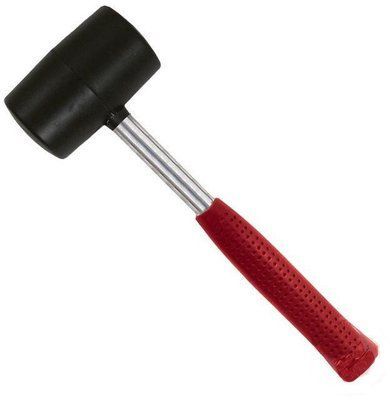 Киянка Intertool - 450 г х 65 мм черная, ручка металл 000004715 фото