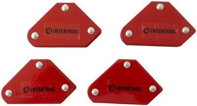 Набор держателей магнитных для сварки Intertool - 4кг (4 шт.) 000073647 фото