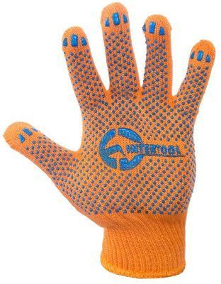 Рукавички Intertool - 70/30 з крапкою 50г 10" 12 шт. 000019951 фото