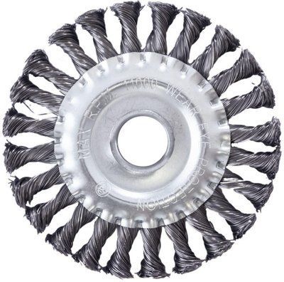 Щітка дискова Apro - 125 мм x М14 плетена 000072589 фото