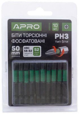 Біта Apro - PH3 x 50 мм ударна (10 шт.) 000069061 фото