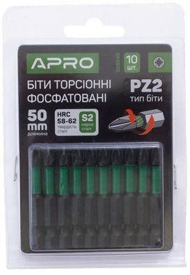 Біта Apro - PZ2 x 50 мм ударна (10 шт.) 000069053 фото