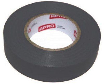 Стрічка ізоляційна Apro &ndash; 25 м x 17 x 0,14 мм чорна 10 шт. 000019981 фото