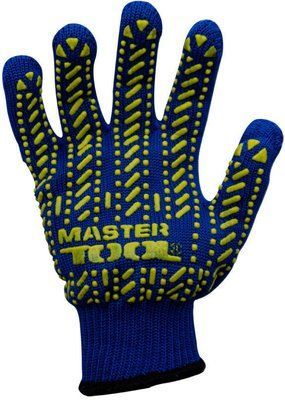 Перчатки Mastertool - 60/40 с точкой 58 г синие 10 шт. 000077883 фото