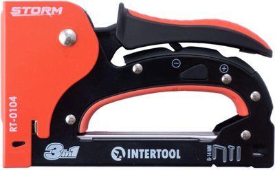 Степлер Intertool - скоба 4-14 мм x гвоздь 14 мм x шпилька 14 мм Storm 000004886 фото