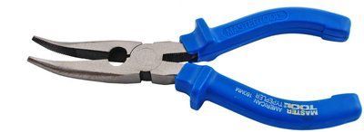 Щипці подовжені вигнуті Mastertool - 160 мм American type 000004064 фото