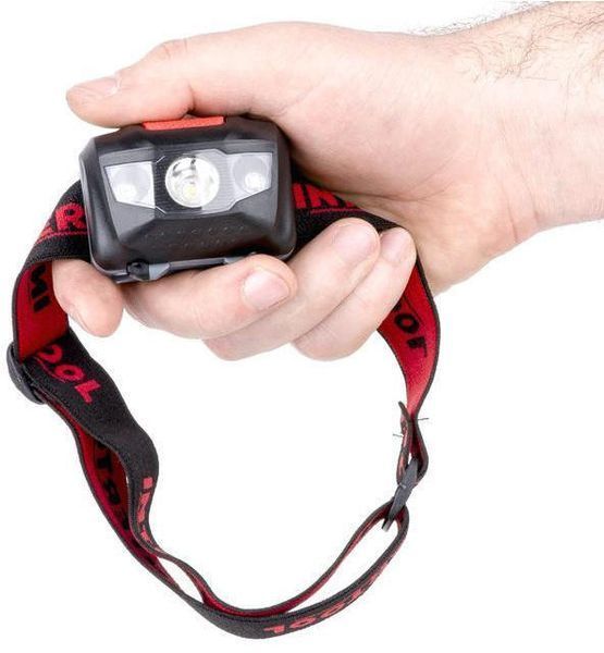 Ліхтар налобний Intertool - 1 LED + 2 LED х 1 Вт 000016003 фото